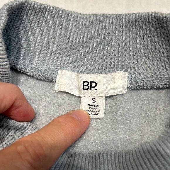Bp. Womens Blue Dip Dye Crewneck Cotton Blend Sweatshirt Sz Small - Picture 3 of 5